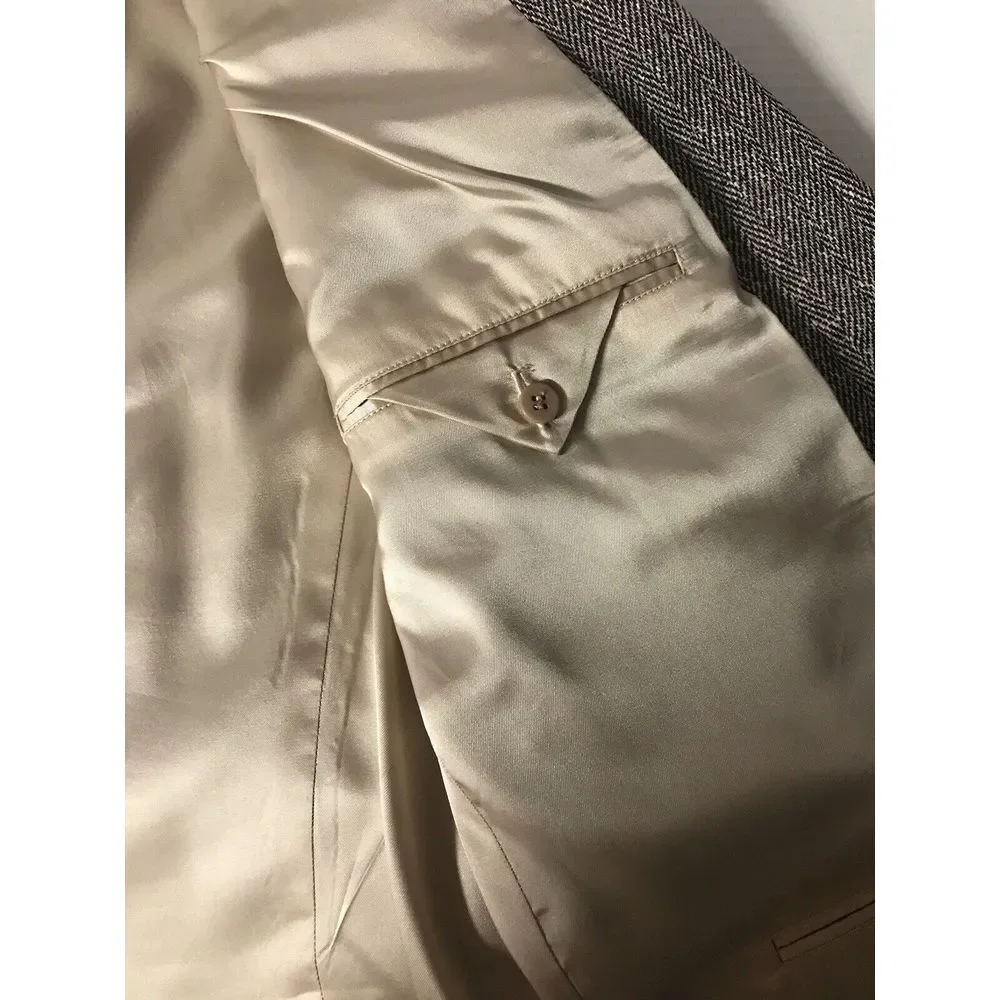Holbrook Suit Jacket 44L 100%‎ Silk Tweed